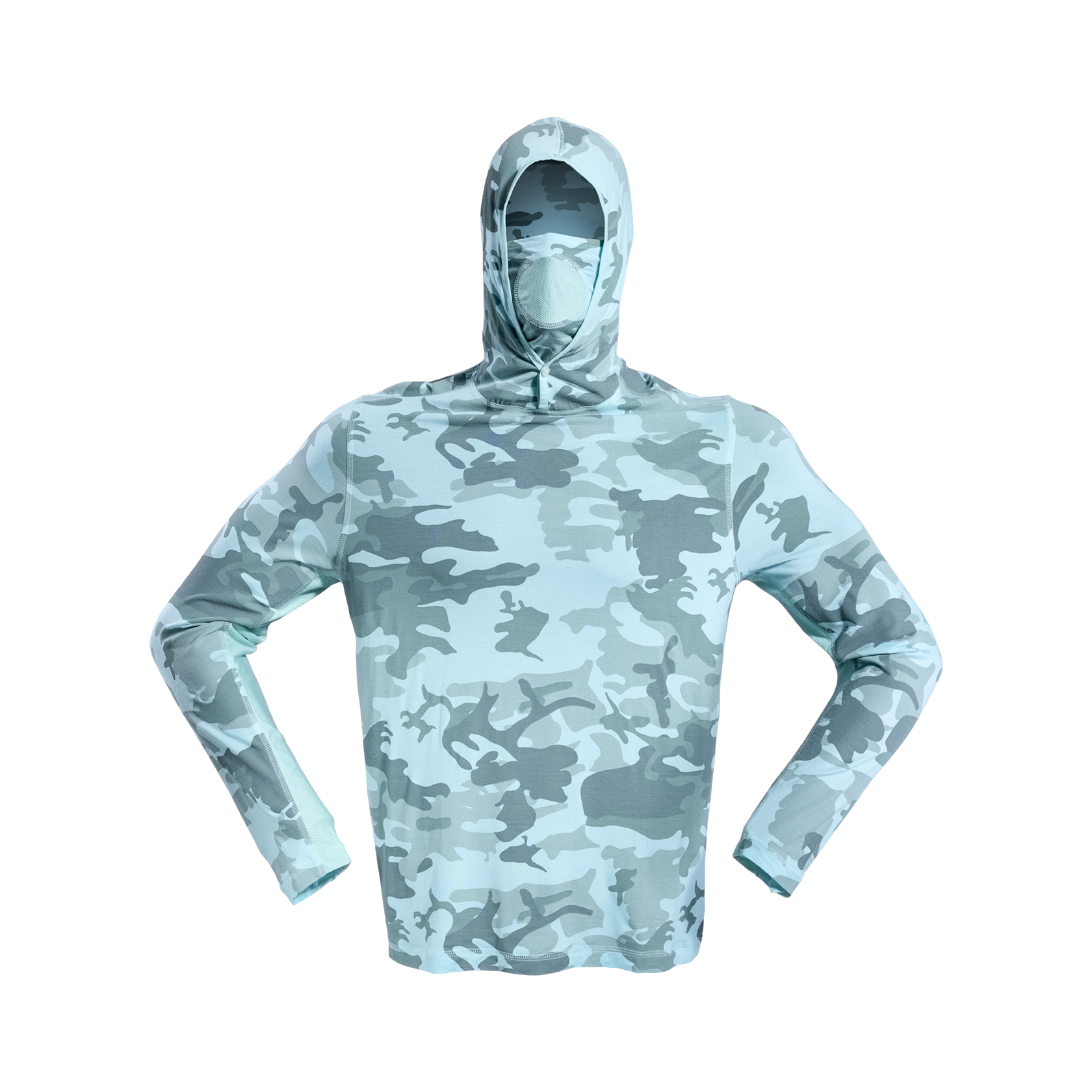 Men's Bamboo Long Sleeve Hoodie w/ GEN II Gaiter
