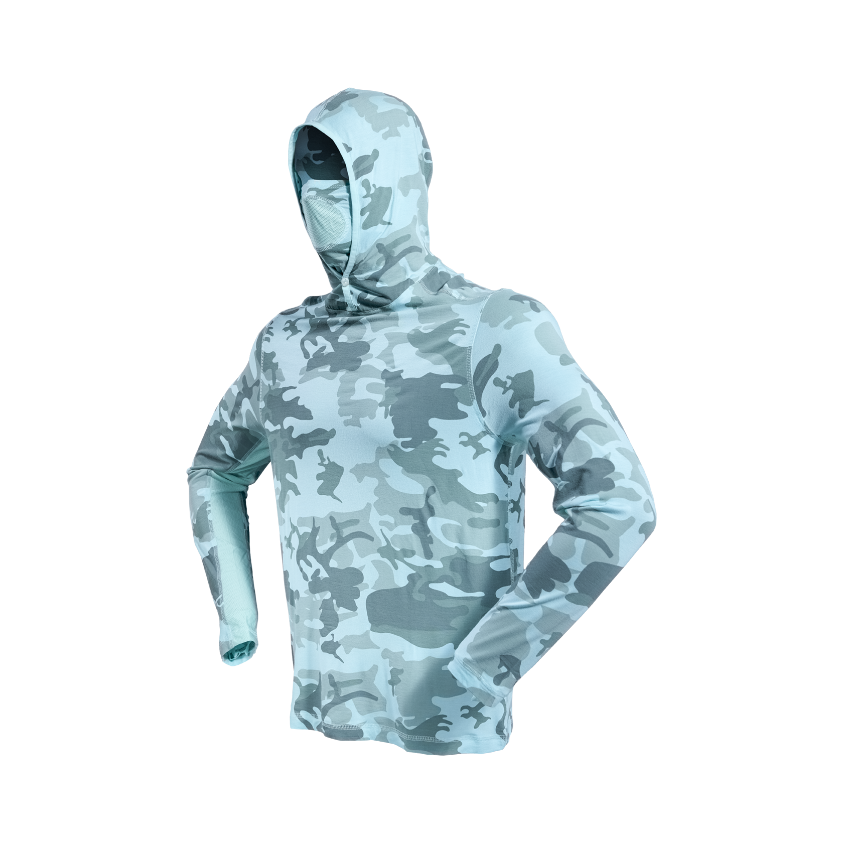 Men's Bamboo Long Sleeve Hoodie w/ GEN II Gaiter
