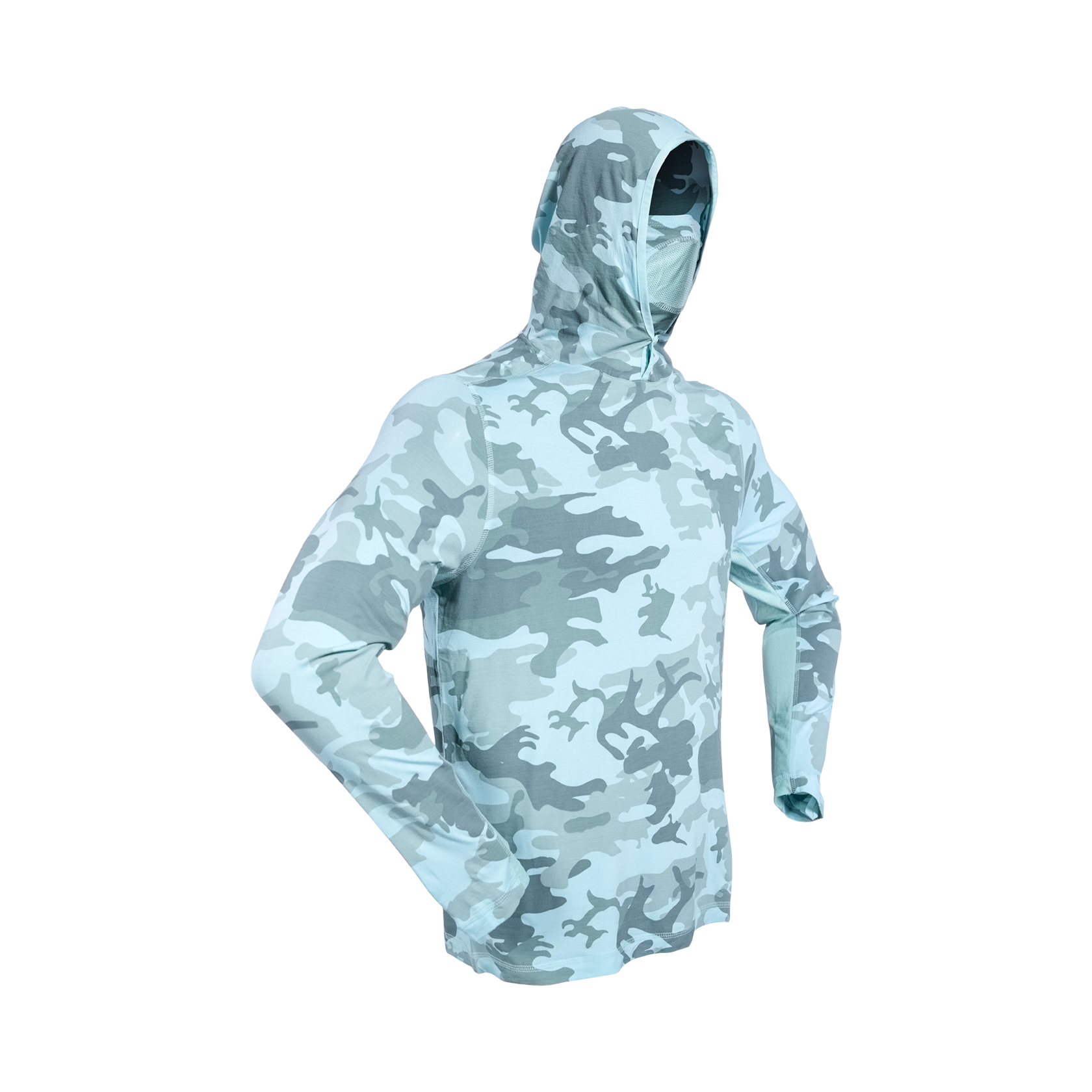 Men's Bamboo Long Sleeve Hoodie w/ GEN II Gaiter